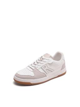 Rare Rabbit - Jon Men White Colour Blocked Microfiber Lace-Up Sneakers