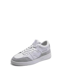 Rare Rabbit - Matr 02 Men White Colour Blocked Micro Fiber Casual Sneakers