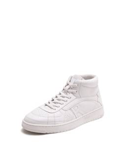 Rare Rabbit - Ragno Hi 30 Men White Solid Micro Fiber Sneakers