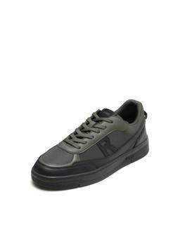 Rare Rabbit - Zora Men Dark Olive Solid Lace-Up Sneakers