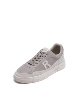 Rare Rabbit - Zora Men Light Beige Solid Lace-Up Casual Sneakers