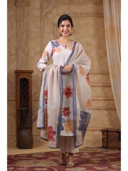 Autumnlane - Hiya Daisy Cotton Kurta with Pant & Dupatta (Set of 3)