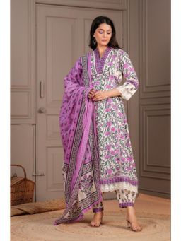 Autumnlane - Jayti Iris Cotton Kurta with Pant & Dupatta (Set of 3)