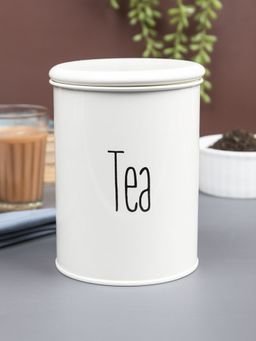 Voncasa - Tea Jar with Lid - (Off White, 900ml)