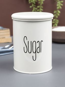 Voncasa - Sugar Jar with Lid - (Off White, 900ml)