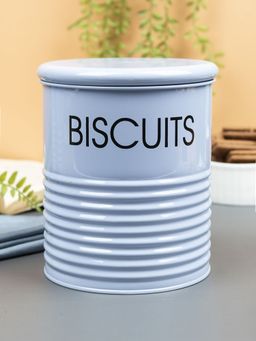 Voncasa - Biscuits Jar with Lid - (Blue, 1700ml)