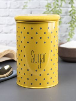 Voncasa - Sugar Jar with Lid - (Yellow, 900ml)