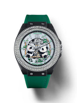 NSQUARE - Panda Baby Limited Edition Crystal Automatic Unisex Watch - G0565-N46.2