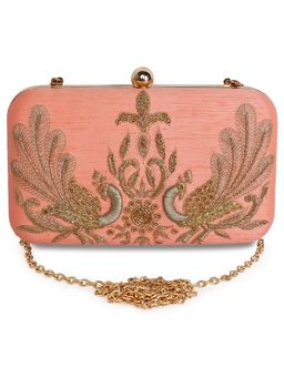 The Purple Sack - Peacock Couple Clutch