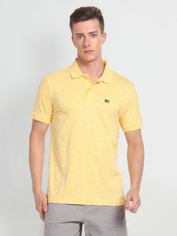Arrow Sports - Floral Cotton Polo T-Shirt