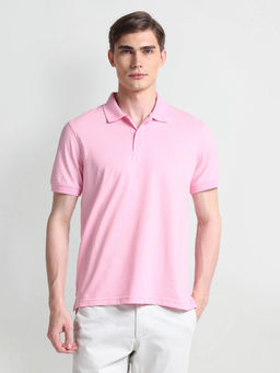 Arrow Sports - Pink All Over Print Regular Polo T-Shirt