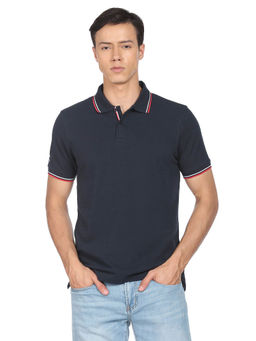 Arrow Sports - Solid Cotton Polo T-Shirt