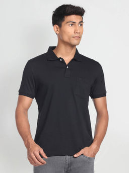 Arrow Sports - Solid Cotton Polo T-Shirt