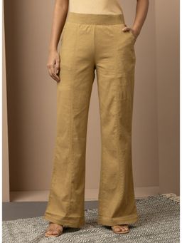 Lakshita - Brown Long Plain Pant
