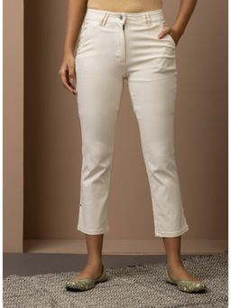 Lakshita - Off White Regular Plain Designer Pant