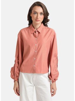Kazo - Red Stripes Poplin Shirt