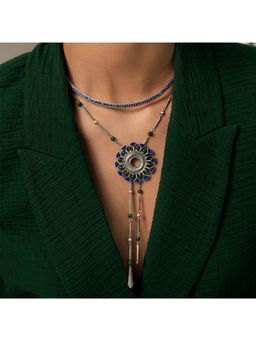 Shaya by CaratLane - Oxidised Owning My Unapologetic Opinions Necklace in 925 Silver