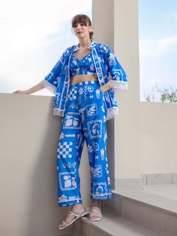 All Eyes On You - AEOY Sapphire Co-ord Set(3N)