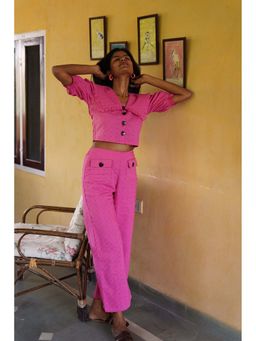 Taru Jaipur - Kaia Cotton Co-Ord Set - Pink