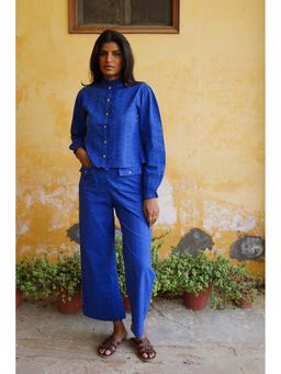 Taru Jaipur - Willow Cotton Co-Ord Set - Blue
