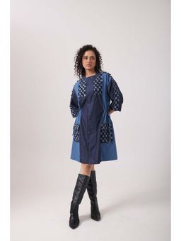 September Spring - Jenn Drawstring Dress - Blue