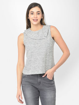 Latin Quarters - Grey Sleeveless Top