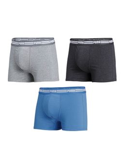 Puma - Basic Elastic Waistband Mens Multicolor Trunks (Pack of 3)