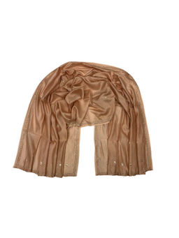 Palash - Beige Chanderi Silk Dupatta with Zardozi Hand Embroidery Work