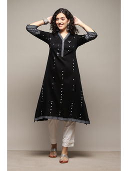 Biba - Embroidery Black Kurta