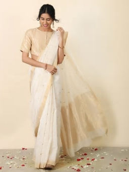 Fabindia - Cotton Silk Chanderi Sari