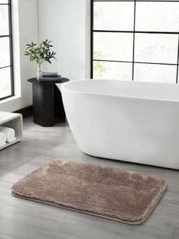 OBSESSIONS - Super Soft Anti-skid Polyester Bath Mat Birch