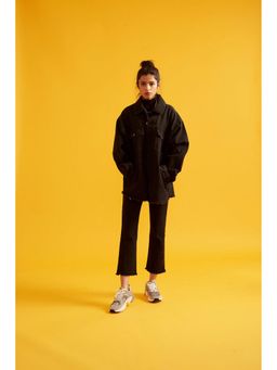 The Clothing Factory - Oversized Denim Black Jacket