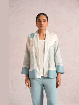 Kaveri - Women Linen Blend Printed Jacket