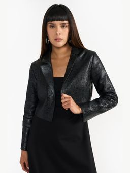 Perona - Venus Women Black Leather Full Sleeves Jacket