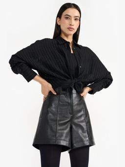 Perona - Ashby Women Black Viscose Full Sleeves Jacket