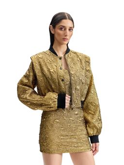 CILVR - Antique Gold Bomber Jacket