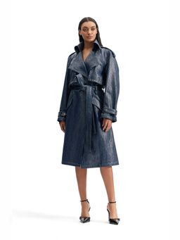 CILVR - Serpentine Foil Denim Blue Jacket
