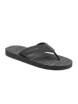 U.S. POLO ASSN. - Rodri Mens Black Flipflops