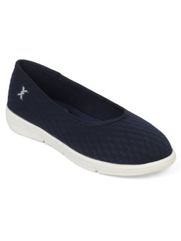 Carlton London - Women Navy Blue Woven Ballerinas