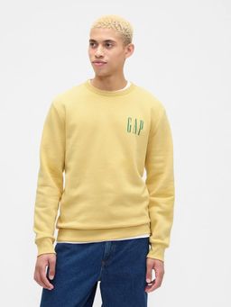GAP - Men Yellow Brand Logo Crew Neck Sweatshirt
