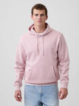 GAP - Men Pink Solid Relaxed Fit Hoodie