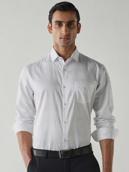 Reid & Taylor - Men Blue Checks Full Sleeves Shirt