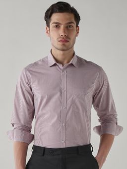 Reid & Taylor - Men Pink Checks Full Sleeves Shirt