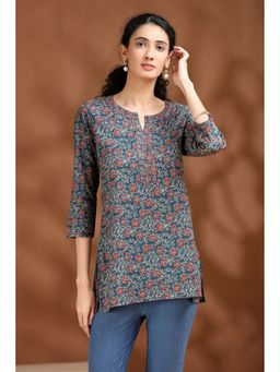 Cotton Culture - Printed Cotton Indigo Tunic