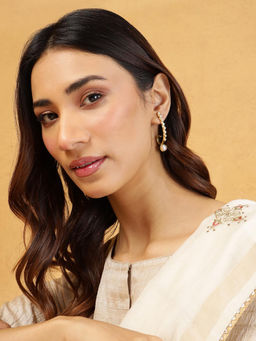 Fabindia - White Silver Earrings