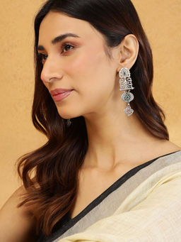 Fabindia - Green Metal Dangler Earrings