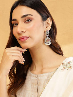 Fabindia - Pink Metal Dangler Earrings