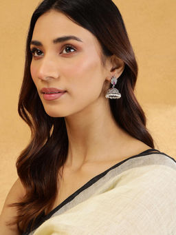 Fabindia - Pink Metal Jhumka Earrings