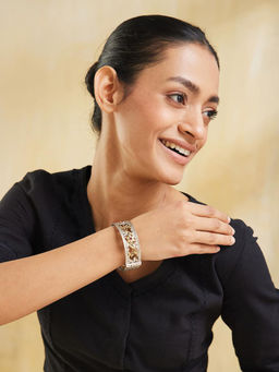 Fabindia - Pink Brass Openable Bangle (2.6)