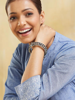 Fabindia - Black Brass Openable Bangle (2.6)